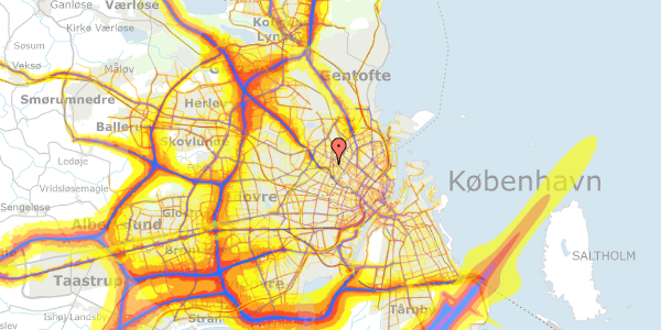 Trafikstøjkort på Glentevej 2, 2. tv, 2400 København NV