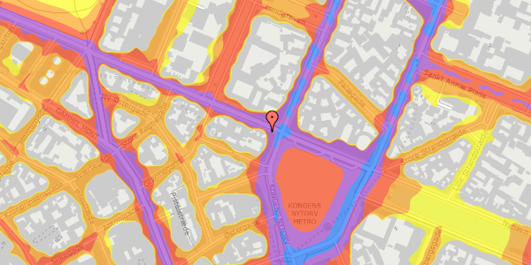 Trafikstøjkort på Gothersgade 3, kl. , 1123 København K