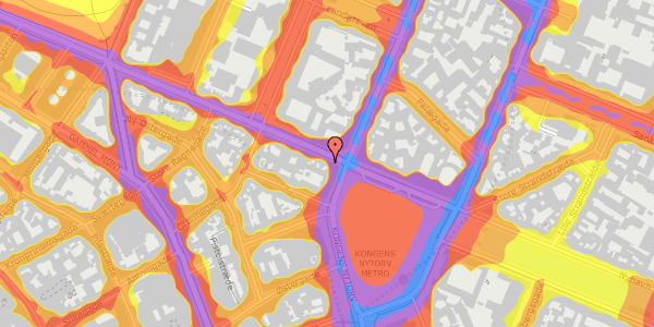 Trafikstøjkort på Gothersgade 3, st. , 1123 København K