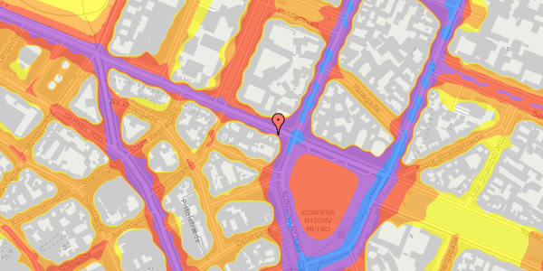 Trafikstøjkort på Gothersgade 5, st. , 1123 København K