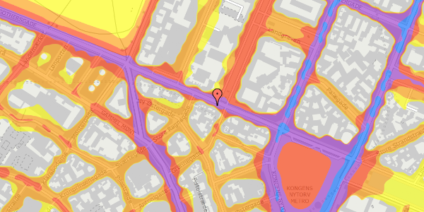 Trafikstøjkort på Gothersgade 23, st. , 1123 København K