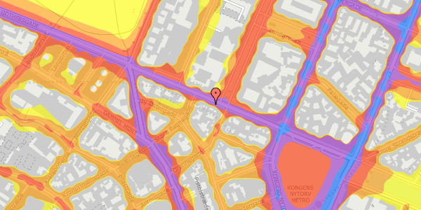 Trafikstøjkort på Gothersgade 25, kl. , 1123 København K