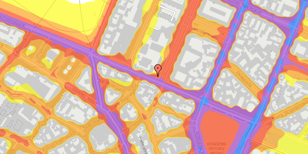 Trafikstøjkort på Gothersgade 26, 2. th, 1123 København K