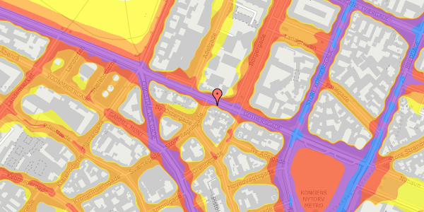 Trafikstøjkort på Gothersgade 31, st. th, 1123 København K