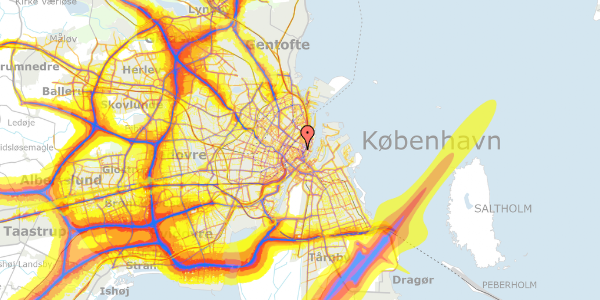 Trafikstøjkort på Gothersgade 40, 1. th, 1123 København K