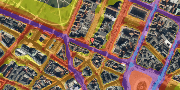 Trafikstøjkort på Gothersgade 42, 2. th, 1123 København K