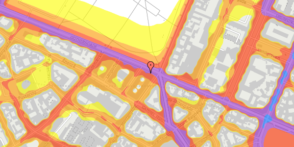 Trafikstøjkort på Gothersgade 49, 3. , 1123 København K