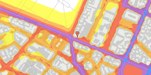 Trafikstøjkort på Gothersgade 56, 1. , 1123 København K