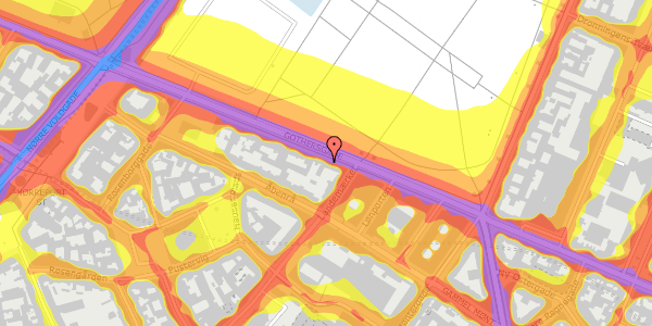 Trafikstøjkort på Gothersgade 89, 2. , 1123 København K