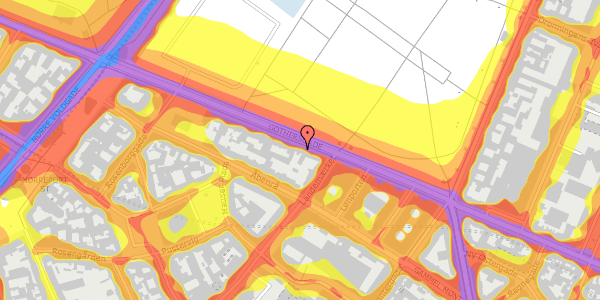 Trafikstøjkort på Gothersgade 91, 1. th, 1123 København K