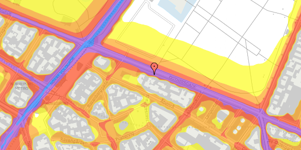 Trafikstøjkort på Gothersgade 107, st. 2, 1123 København K