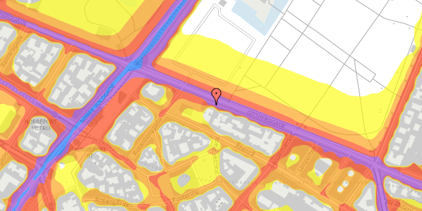 Trafikstøjkort på Gothersgade 109, st. th, 1123 København K