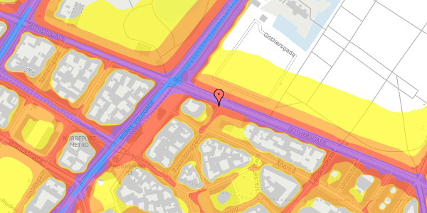 Trafikstøjkort på Gothersgade 113, st. , 1123 København K