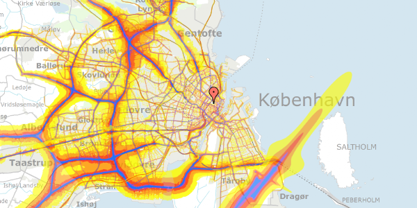 Trafikstøjkort på Gothersgade 135A, 2. , 1123 København K