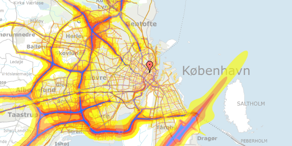 Trafikstøjkort på Gothersgade 151A, kl. , 1123 København K