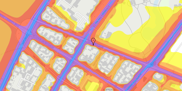 Trafikstøjkort på Gothersgade 151, kl. th, 1123 København K