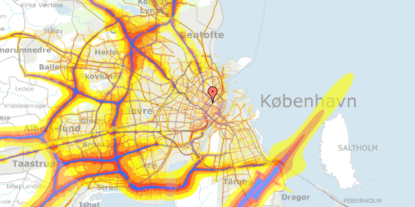 Trafikstøjkort på Gothersgade 152, 2. tv, 1123 København K