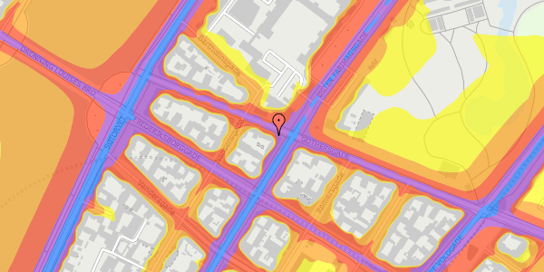 Trafikstøjkort på Gothersgade 155, 1. th, 1123 København K