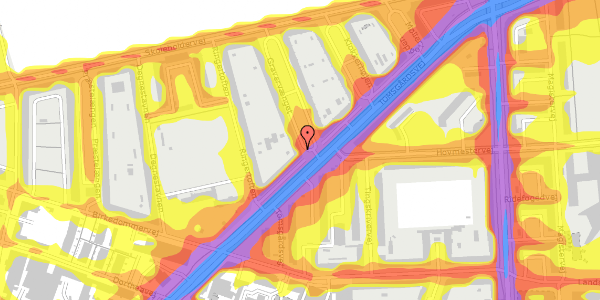 Trafikstøjkort på Gravervænget 1, st. tv, 2400 København NV