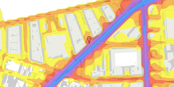 Trafikstøjkort på Gravervænget 1, 3. tv, 2400 København NV