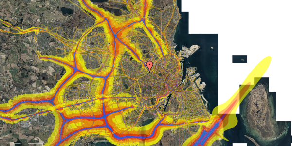 Trafikstøjkort på Grøndalsvænge Allé 38, 2400 København NV