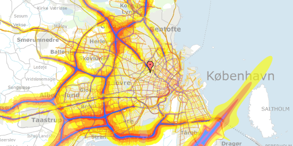 Trafikstøjkort på Grøndalsvænge Allé 46, 2400 København NV