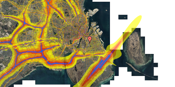 Trafikstøjkort på Grønjordskollegiet 2, st. 2108, 2300 København S