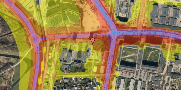 Trafikstøjkort på Grønjordskollegiet 3, st. 3122, 2300 København S