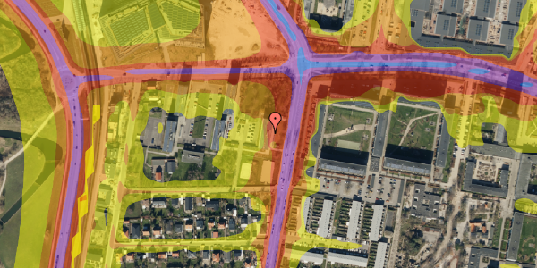 Trafikstøjkort på Grønjordskollegiet 6, st. 6108, 2300 København S