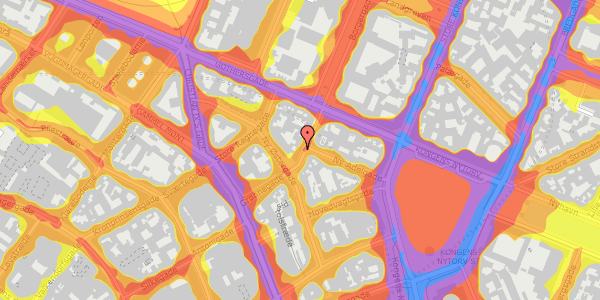 Trafikstøjkort på Grønnegade 31, 3. tv, 1107 København K