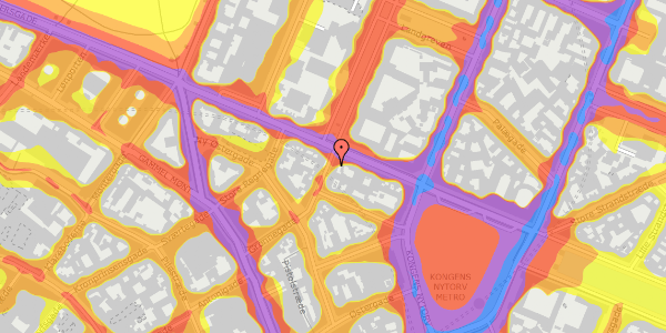 Trafikstøjkort på Grønnegade 38C, kl. , 1107 København K