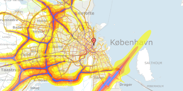 Trafikstøjkort på Grønnegade 41A, st. , 1107 København K