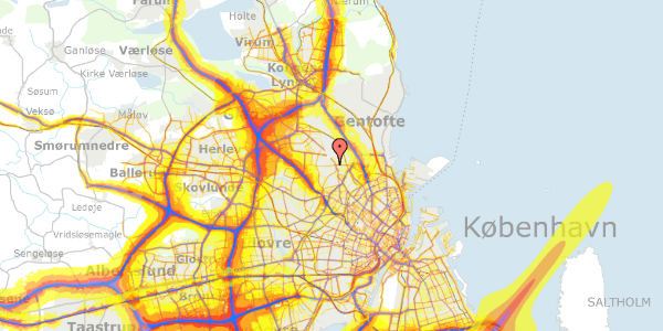 Trafikstøjkort på Grønnemose Allé 20, 2400 København NV