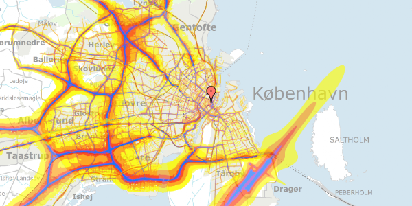 Trafikstøjkort på Gråbrødretorv 11, kl. 1, 1154 København K