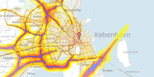 Trafikstøjkort på Gråbrødretorv 19, 2. , 1154 København K