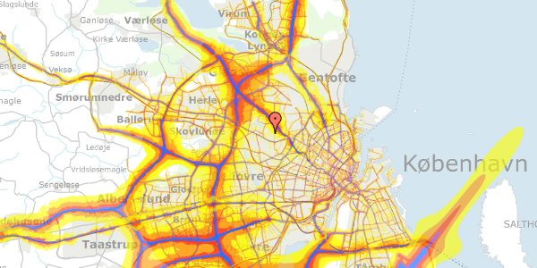 Trafikstøjkort på Gråbynkevej 30, 2700 Brønshøj