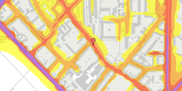 Trafikstøjkort på Guldbergsgade 47, st. tv, 2200 København N