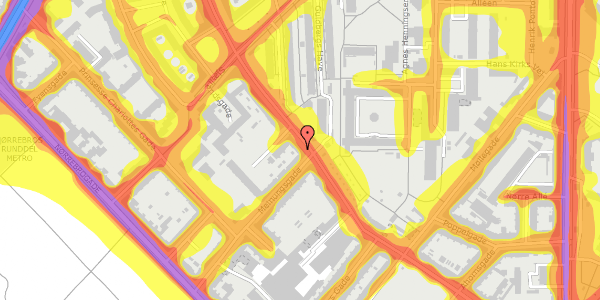 Trafikstøjkort på Guldbergsgade 49, st. tv, 2200 København N