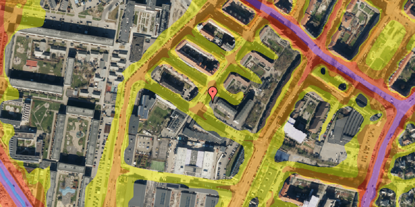 Trafikstøjkort på Gullandsgade 35, 2. tv, 2300 København S