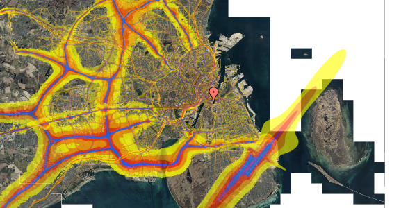 Trafikstøjkort på Gunløgsgade 27, st. th, 2300 København S