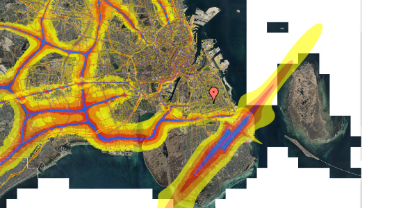 Trafikstøjkort på Gyldenrisvej 28, 2. th, 2300 København S