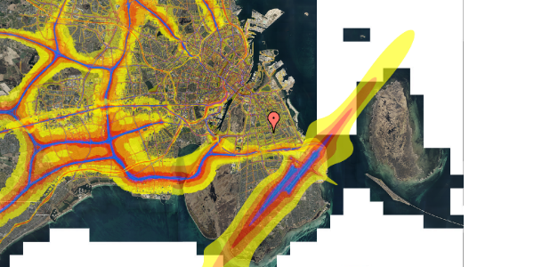 Trafikstøjkort på Gyldenrisvej 44, 2. tv, 2300 København S