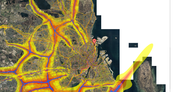 Trafikstøjkort på Halsskovgade 2, 2. 204, 2100 København Ø