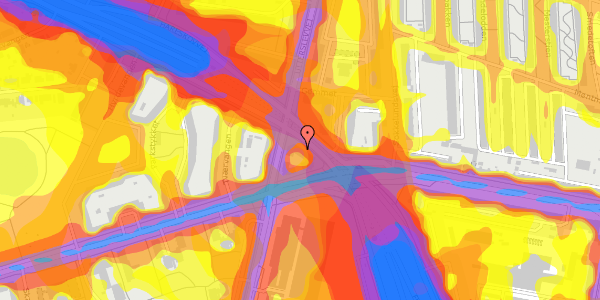 Trafikstøjkort på Hareskovvej 3, kl. th, 2700 Brønshøj