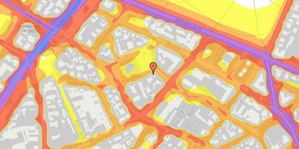 Trafikstøjkort på Hauser Plads 12, 2. , 1127 København K