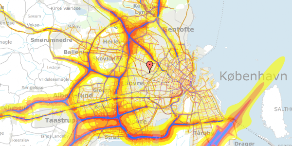 Trafikstøjkort på Havdrupvej 114B, 2720 Vanløse