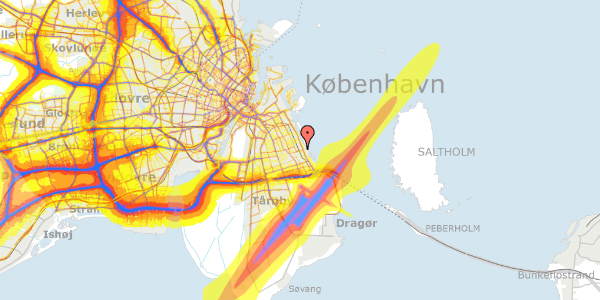 Trafikstøjkort på Hedegaardsvej 149, 2300 København S