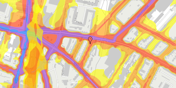 Trafikstøjkort på Heimdalsgade 15, 4. th, 2200 København N