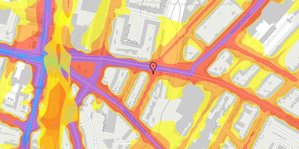 Trafikstøjkort på Heimdalsgade 17, 2. tv, 2200 København N