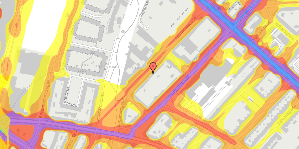 Trafikstøjkort på Heimdalsgade 30A, st. tv, 2200 København N